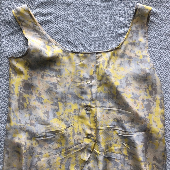 Like new CAbi silk top button up back - Picture 6 of 7